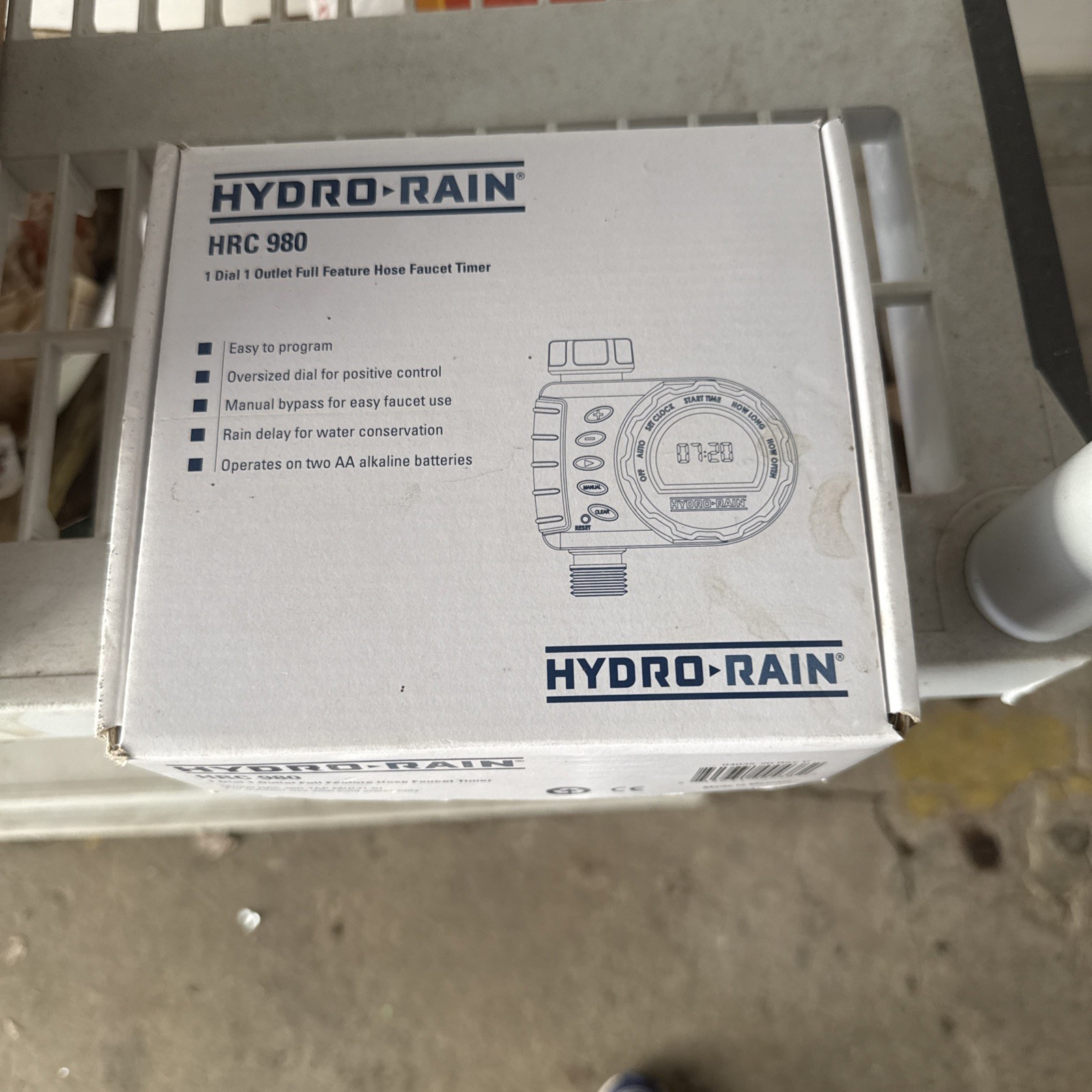 Hydro-Rain Indoor/Outdoor Irrigation Controller & Timer HRC-980