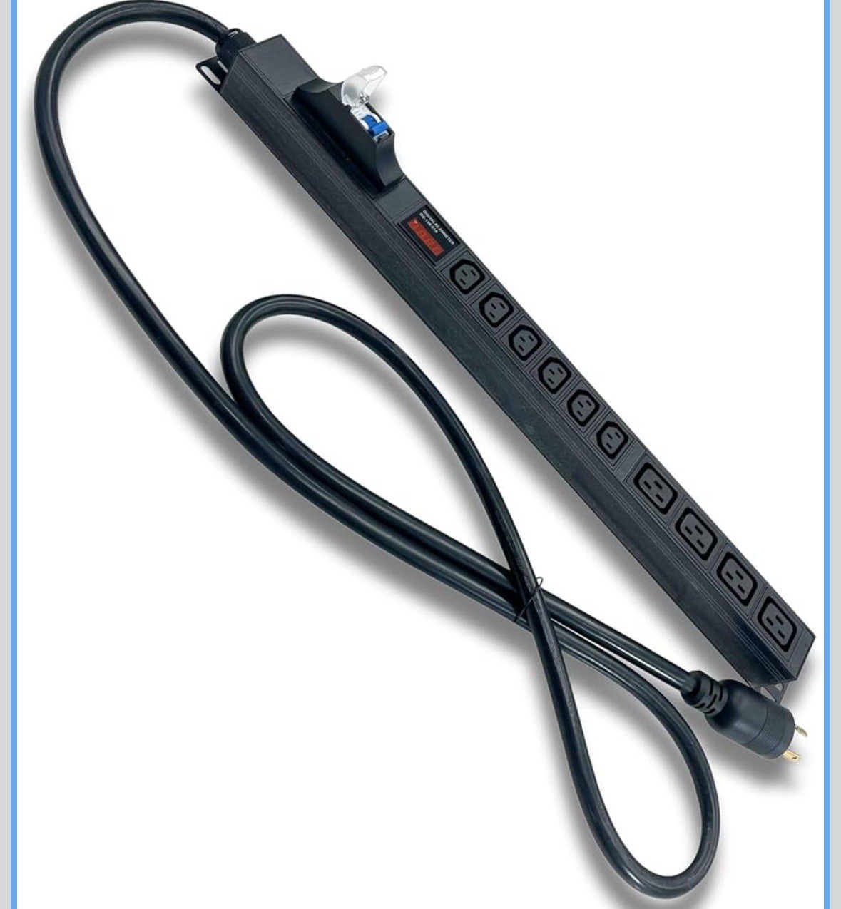Lifestyles Warehouse PDU 240V 30A L6-30P Plug AMP WATT Meter Breaker 6-C13 4-C19