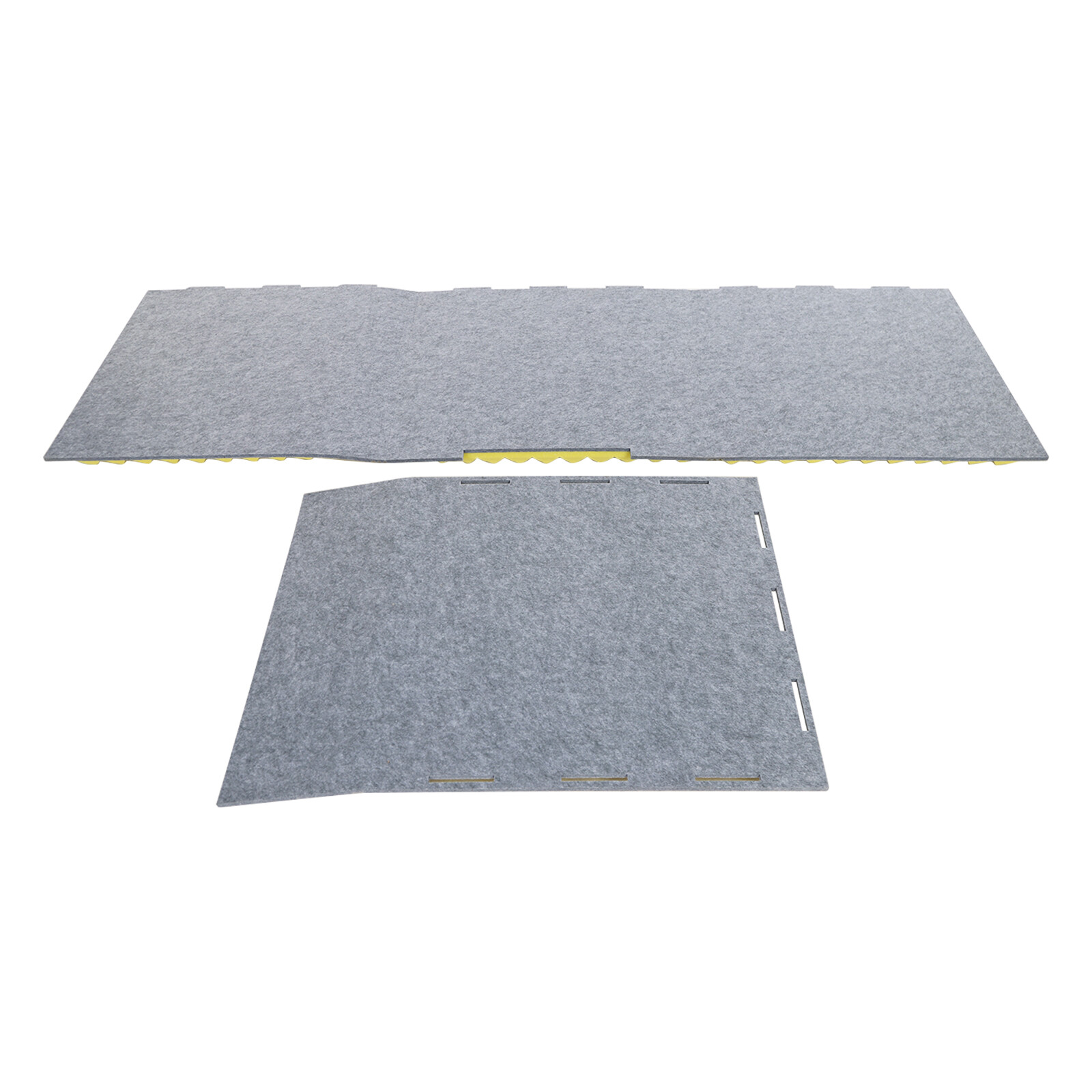 60*60cm Soundproof Removable Cover Desktop IsolationAbsorbing Shield Yellow