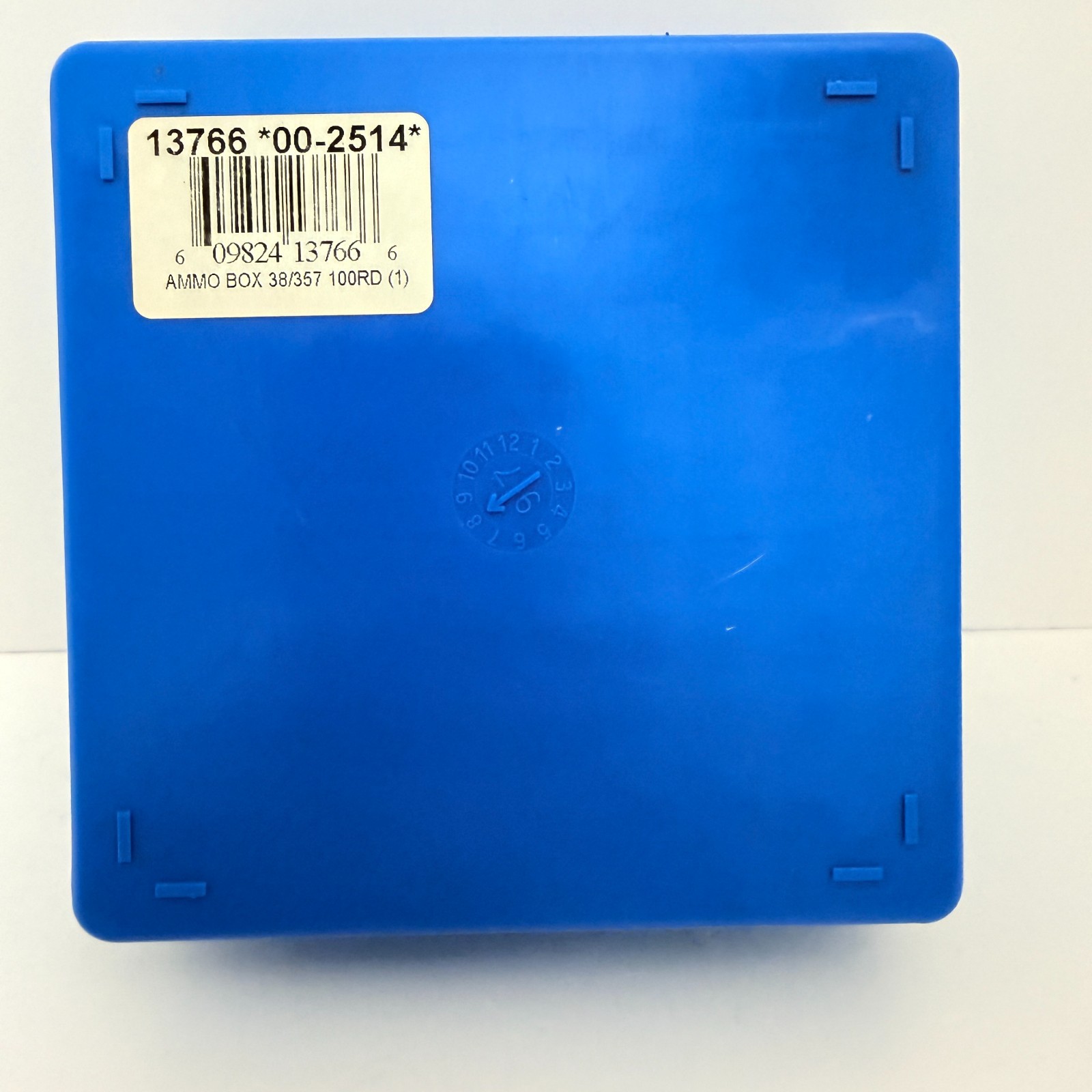 Dillon Precision Ammo Box .38 .357 Magnum 100rd Blue OLD STYLE Stackable