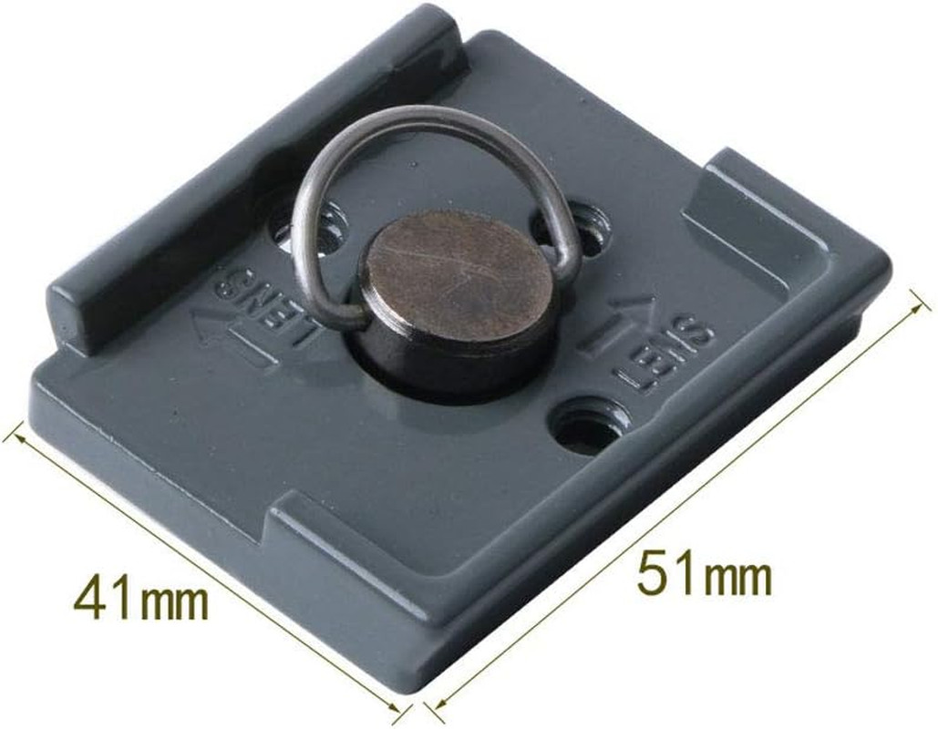 Quick Release Plate 1/4" Screw Compatible with Manfrotto 200PL-14 322RC2 324RC2