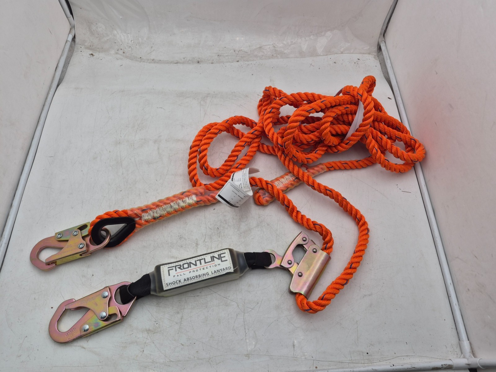 Frontline Premium Vertical Lifeline with Openable Rope Grab & Shock Pack