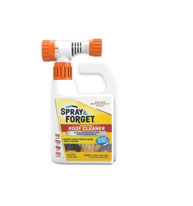 Spray & Forget 32oz - Super Concentrated Revolutionary Roof Cleaner