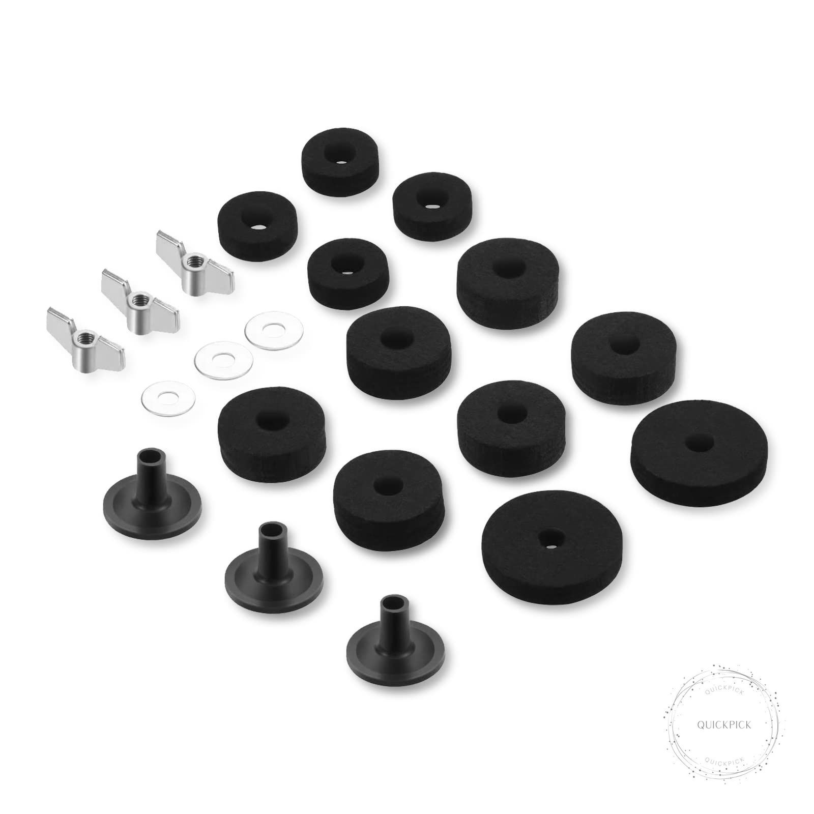 21 Pcs Cymbals Replacement Accessories Cymbal Stand Felts Hi-Hat Clutch Felt Cup
