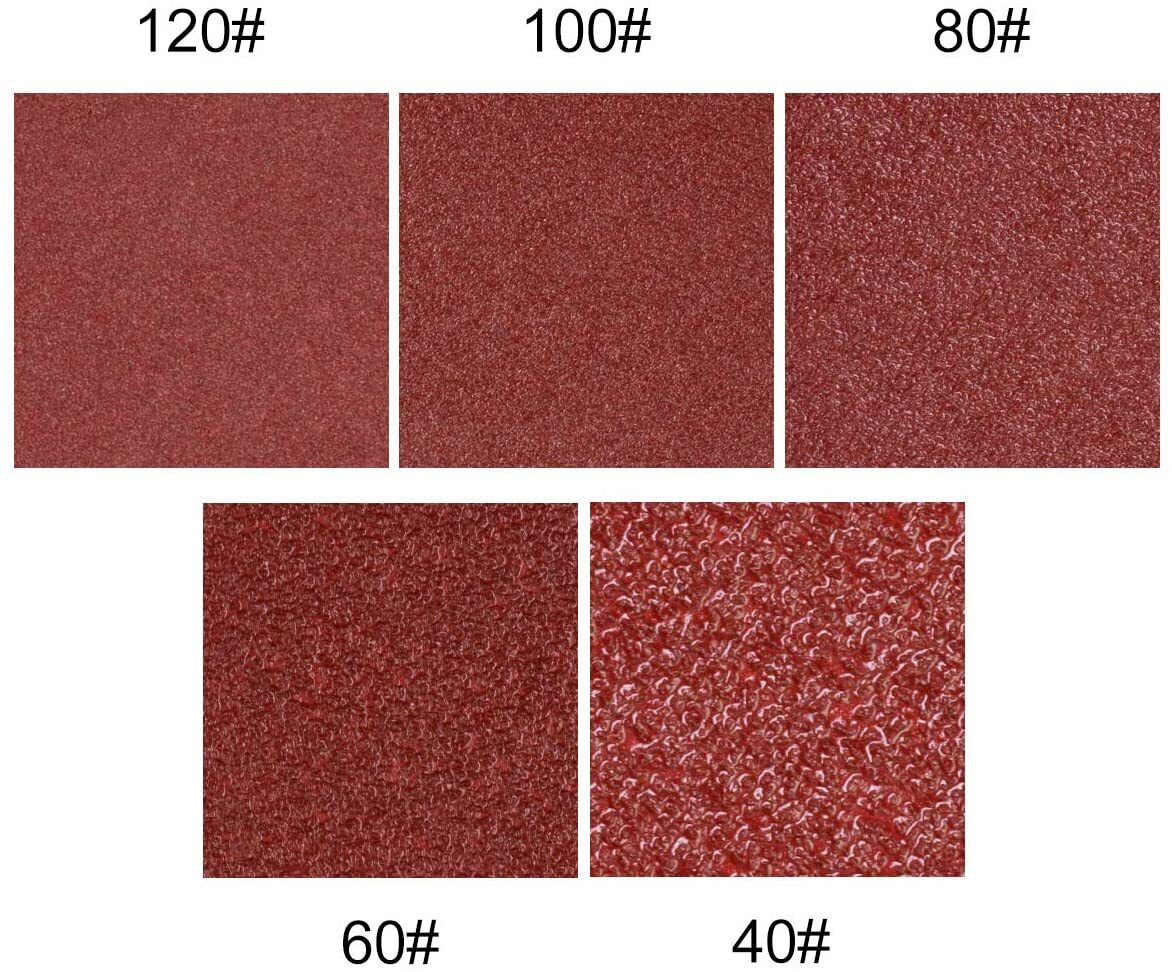 100×Triangle Sandpaper Sanding Pads Hook and LoopPalm for Oscillating Multi Tool