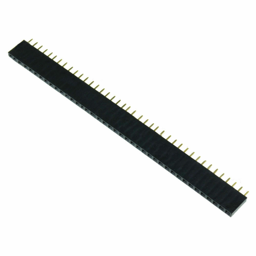 40-Socket Female Header 0.1" 2.54mm PCB Strip Connectors 10/20/40/80 Piece Packs