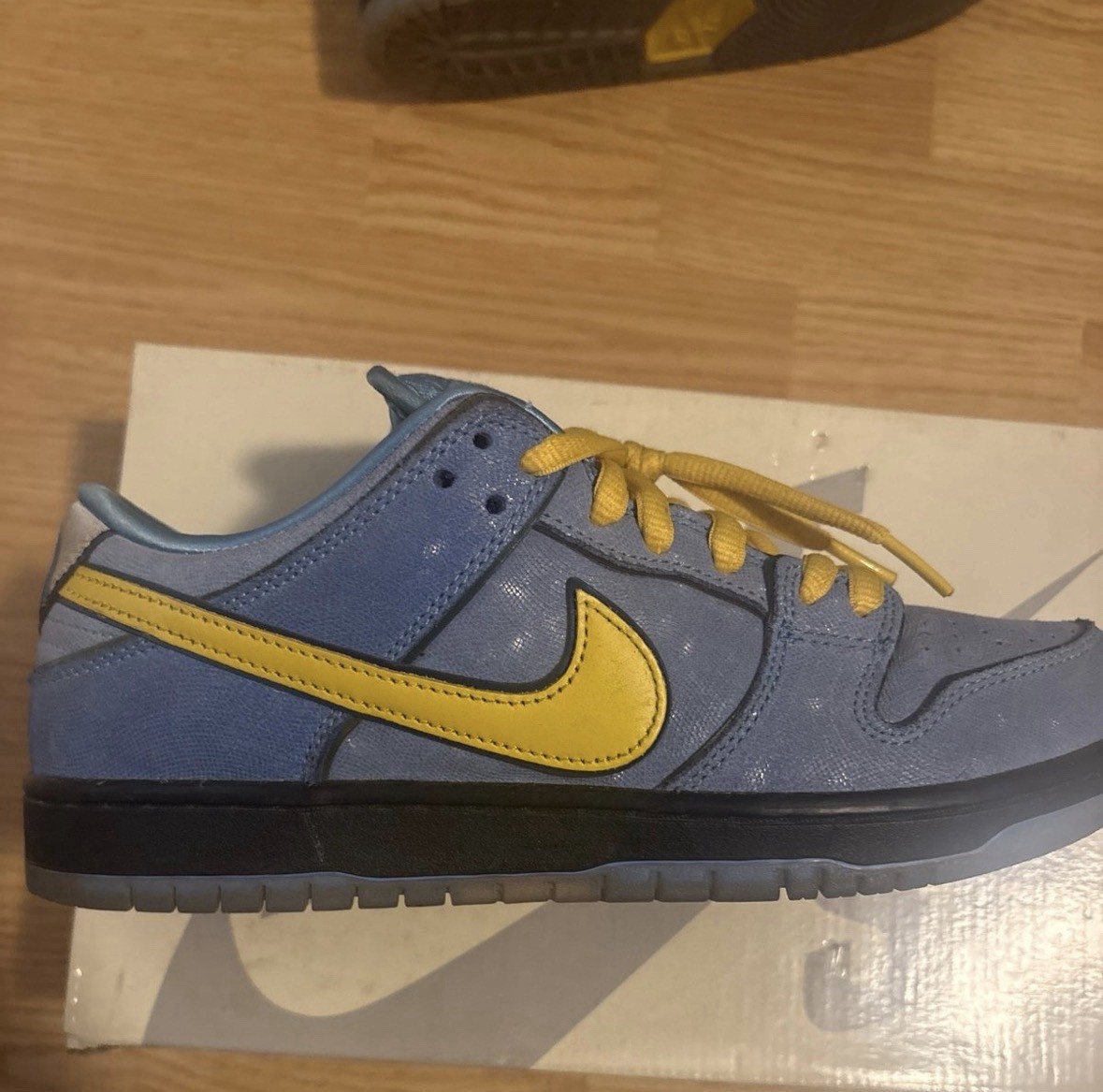 Nike SB Powerpuff Girls Blue Yellow Men's Skateboarding Shoes Special Edition