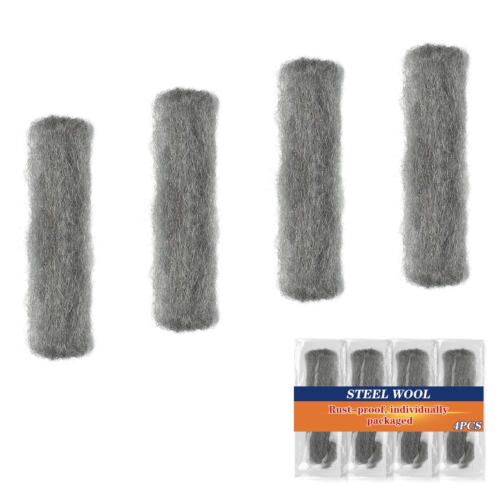 Fine Steel Wool Strips for Rodent Barrier and Hole Filling – Non-Rust Steel Wool