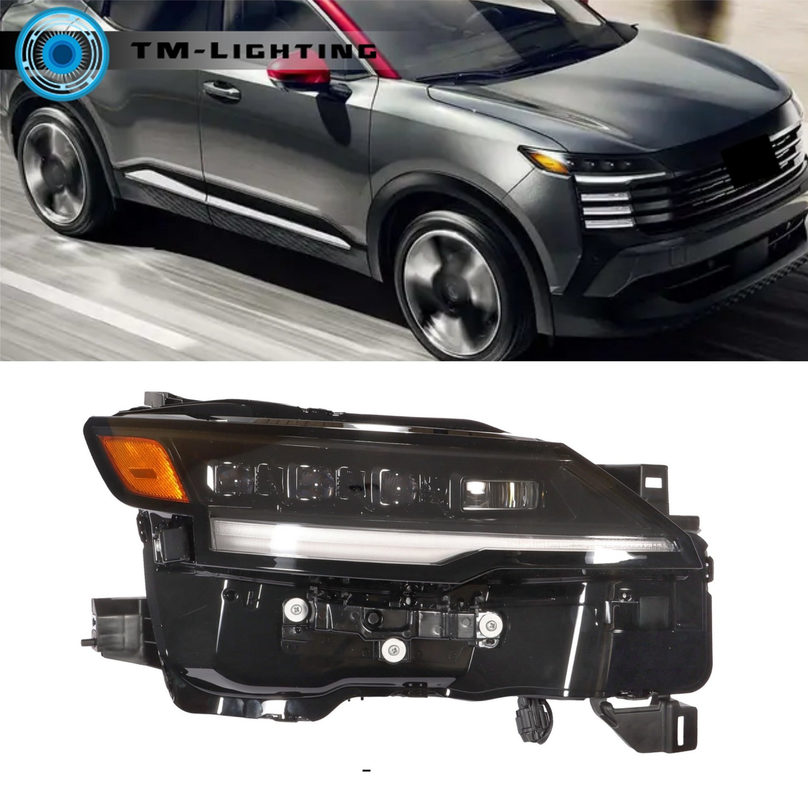 Four-Lens For Nissan Kicks 2025-2026 LED Headlight Assembly Passenger Right Side