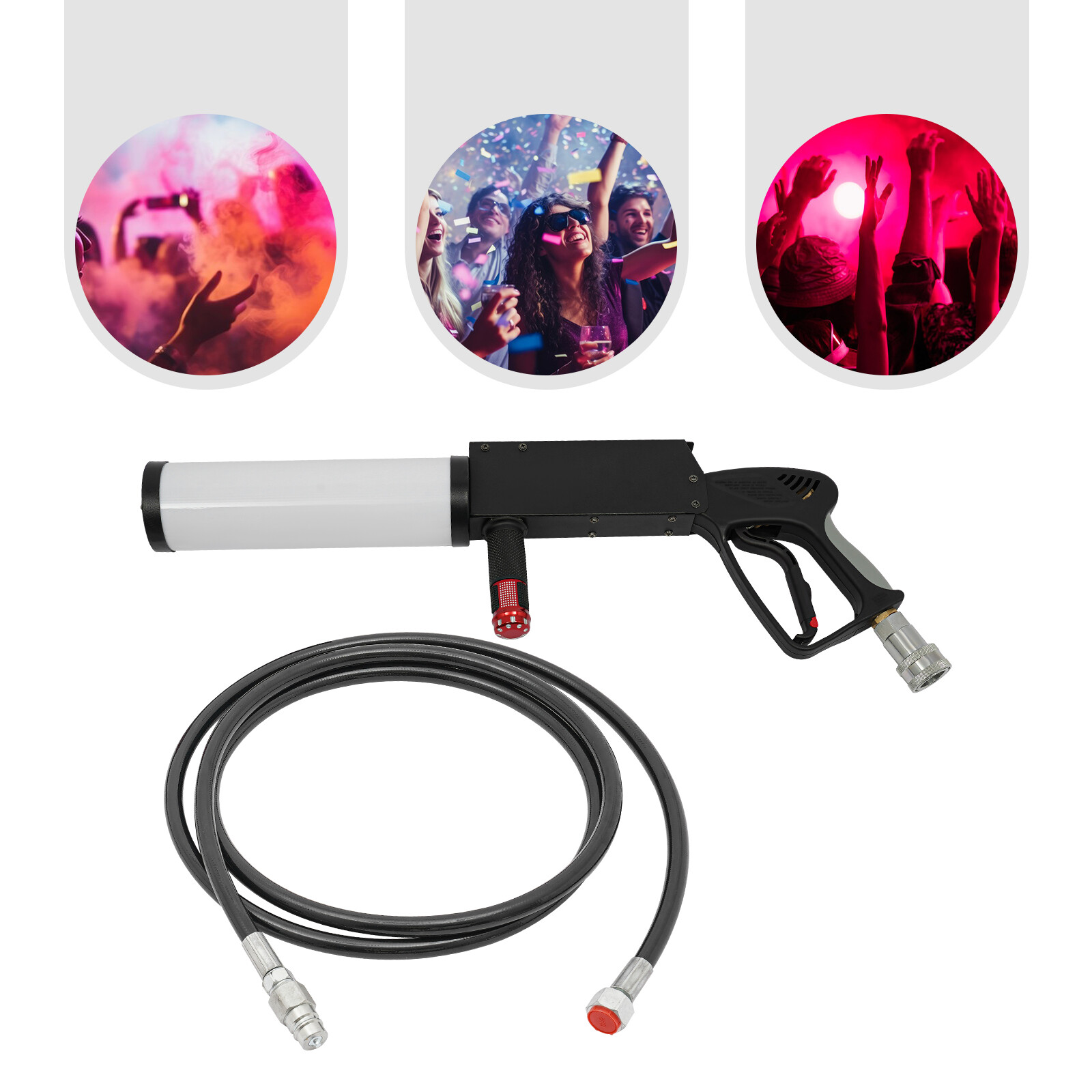 CO2 Gun LED Confetti Cannon Machine CO2 Jet Stage Event For Party DJ Club Bar