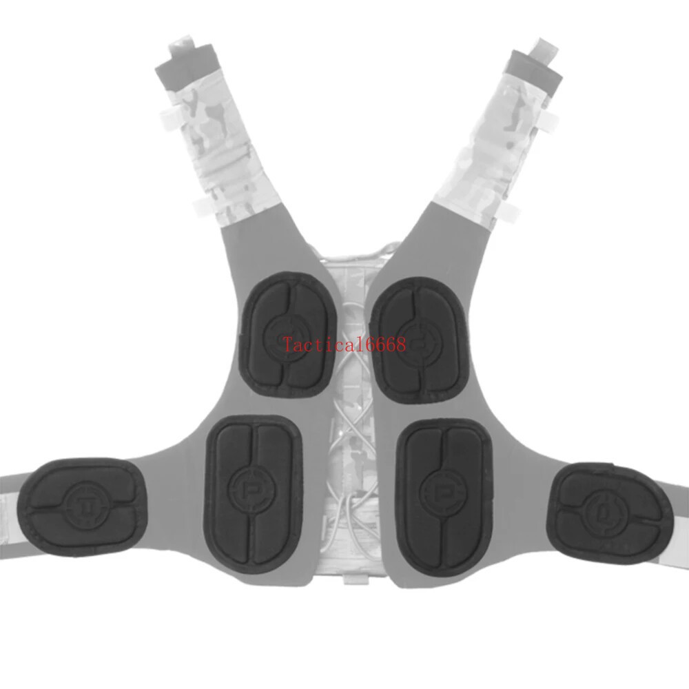Tactical Special Pad for Back Frame of AVS Harness Carrying System (pack of 6)