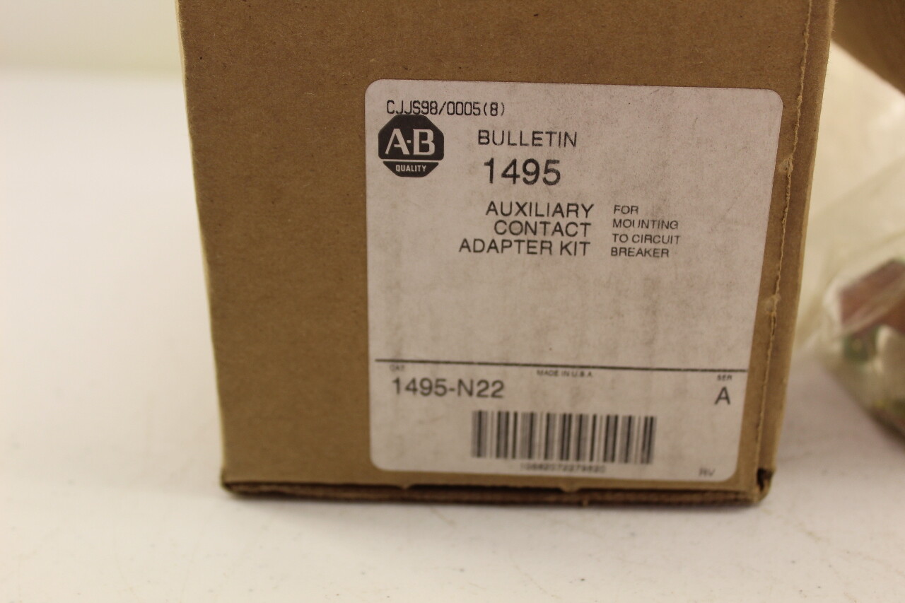 Allen Bradley 1495-N22 Auxiliary Contact Adapter Kit New In Box