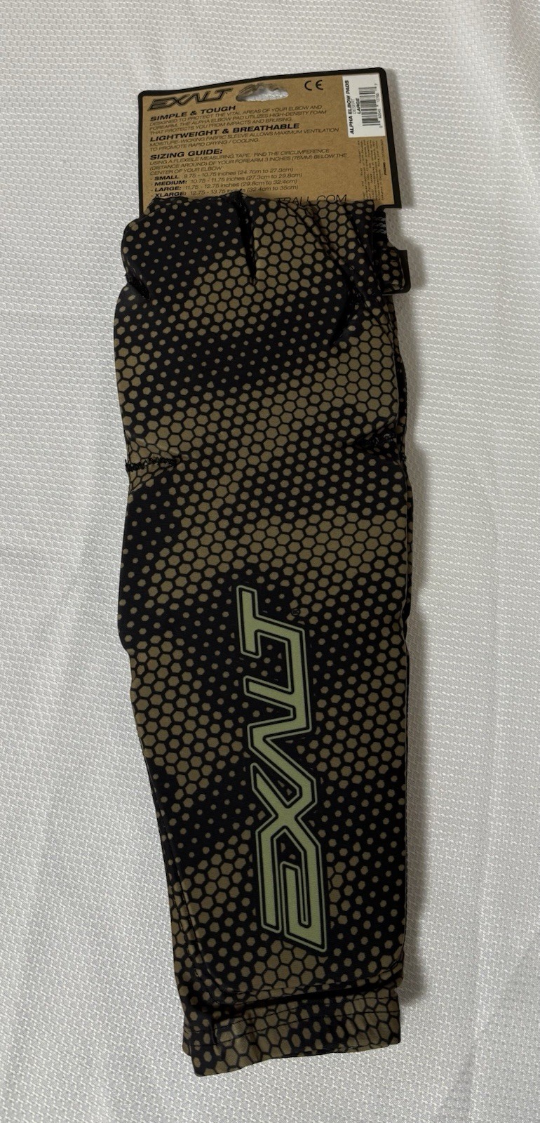 Exalt Alpha Large Elbow Pads Urban Camo