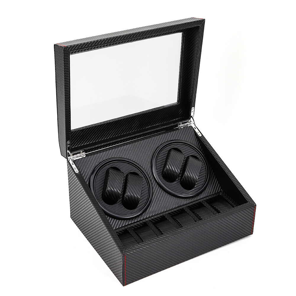 4+6 Automatic Rotation Watch Winder Box Storage Case Self Winding Display Box