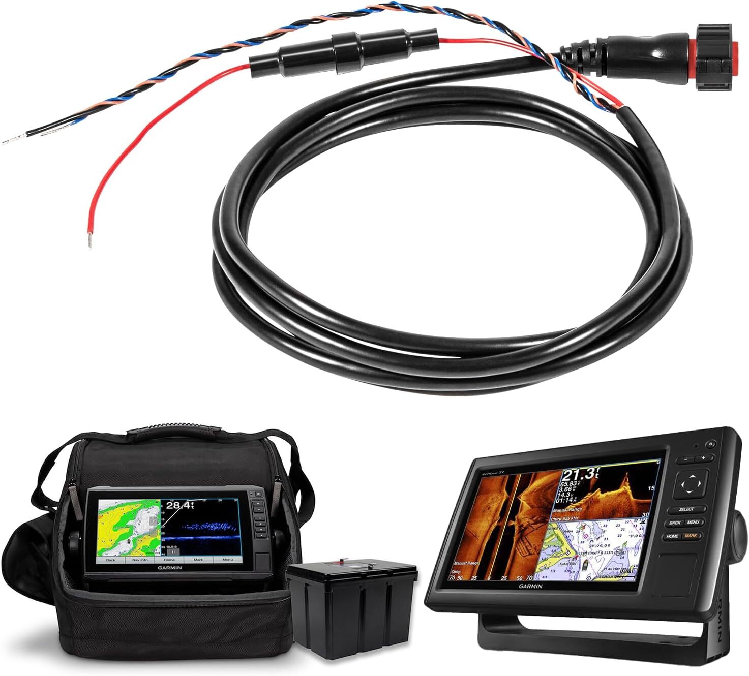 Power/Data Cable Threaded 4-Pin for Garmin Transducers echoMAP 010-12445-00
