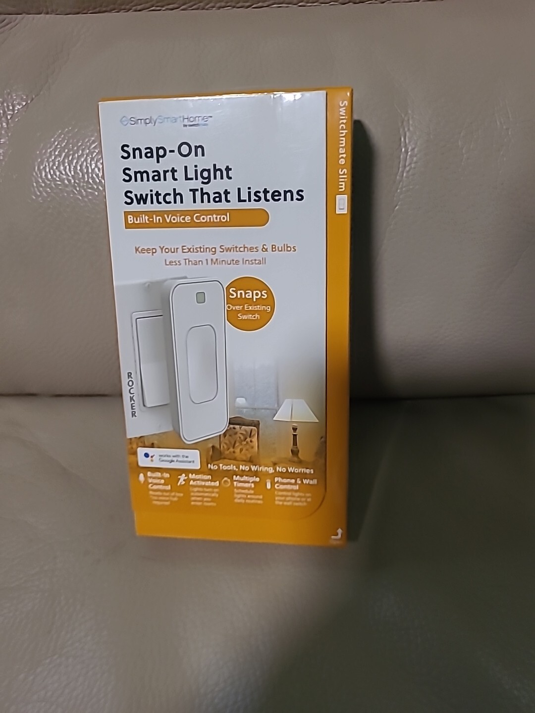 SimplySmartHome Snap-On Smart Light Switch That Listens,Voice,switchmate RSM003W