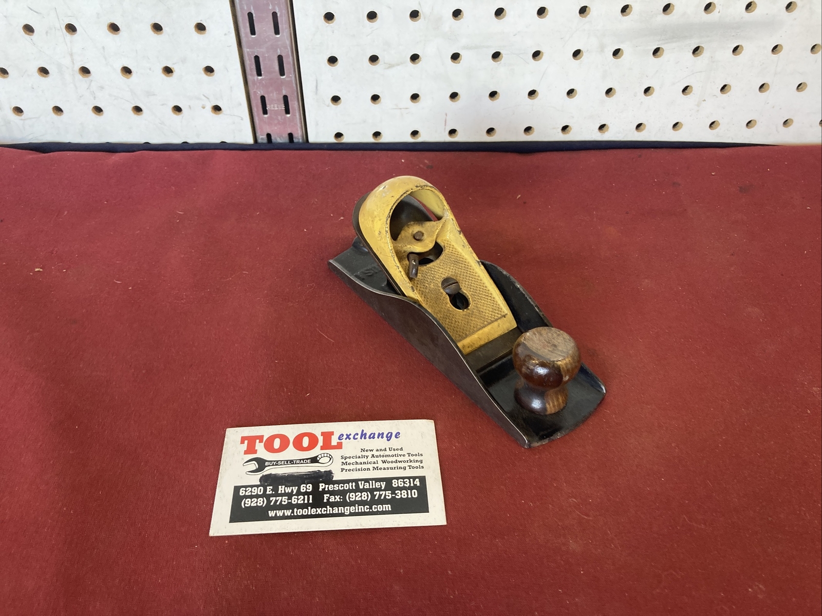 Vintage Stanley TWO TONE Block Plane  Wood Plane USA!