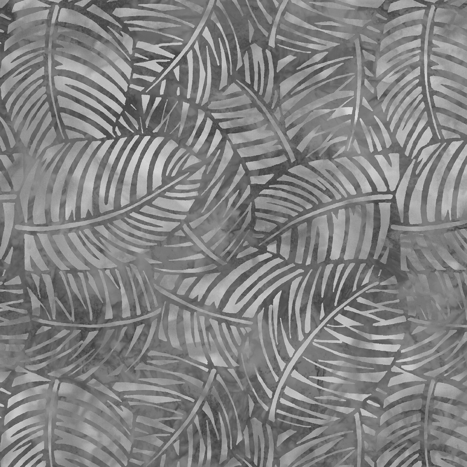 Wilmington Prints Gray Palm Leaves 108" Wide Quilt Back Fabric 100% Cotton BTY