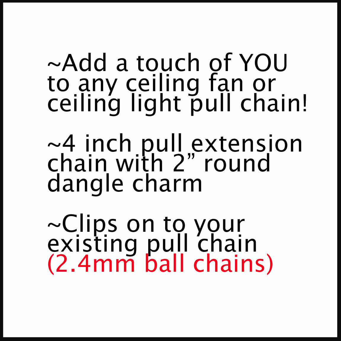 Gambling Roulette Wheel 2-Sided Ceiling Fan Lighting Pull Chain 6" Extension