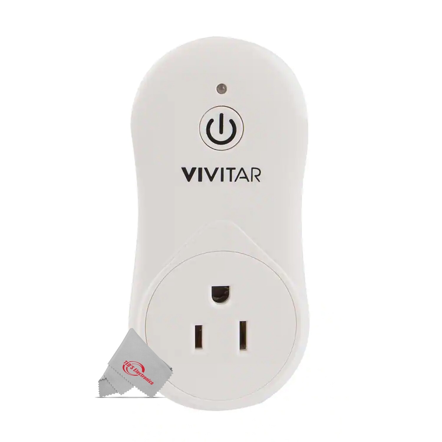 Vivitar Smart Home Wi-Fi Outlet + USB Port Compatible with Alexa and Google Home