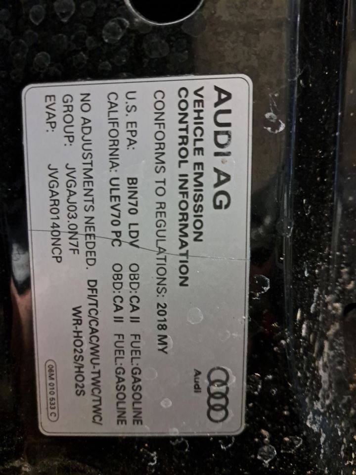 Rh Passenger Side 2018 S4 Audi Camera/Projector Sku#4357828