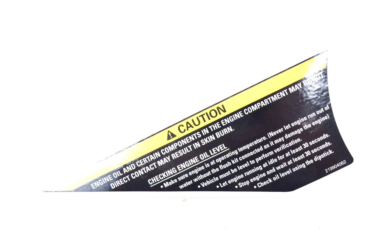 Aftermarket 219904062 Caution Decal NOS