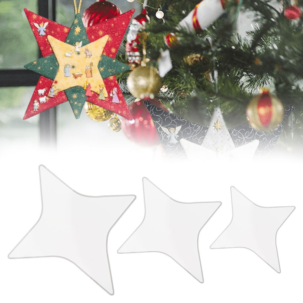Handmade Christmas Patchwork Star Template,Quilting Templates Patchwork Tool JQ