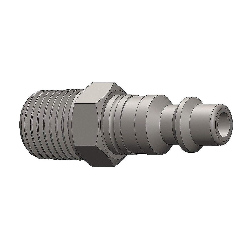 DIXON VALVE & COUPLING D2M1 Quick Connect,Plug,1/4" Body,1/8"-27 5CGW7