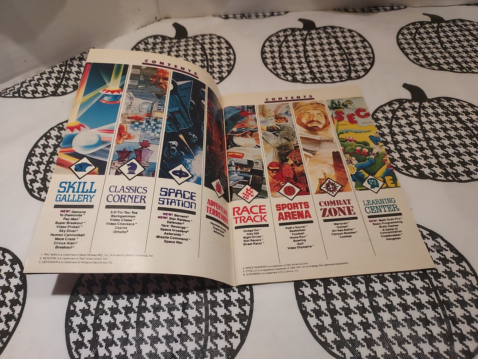 Vintage Atari Catalog 49 Game Program Cartridges 1982