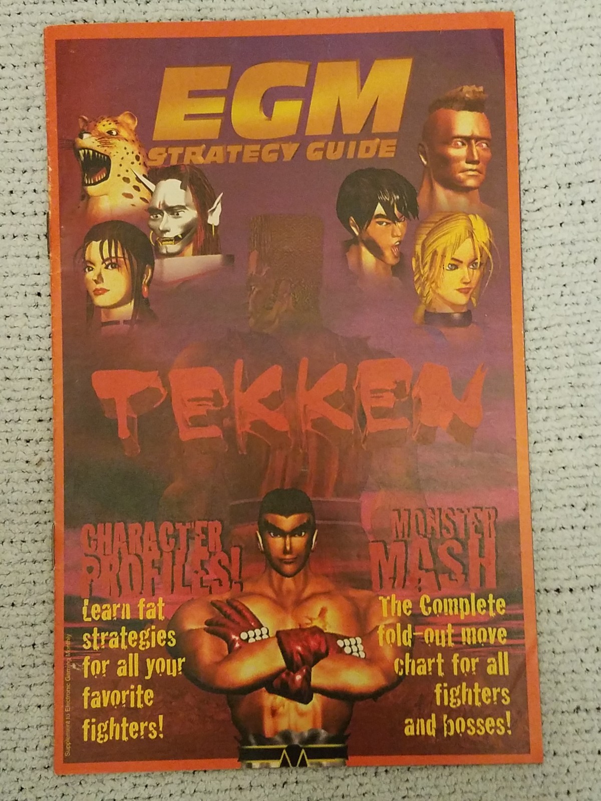 Tekken Strategy Guide EGM Electronic Gaming Monthly Pamphlet