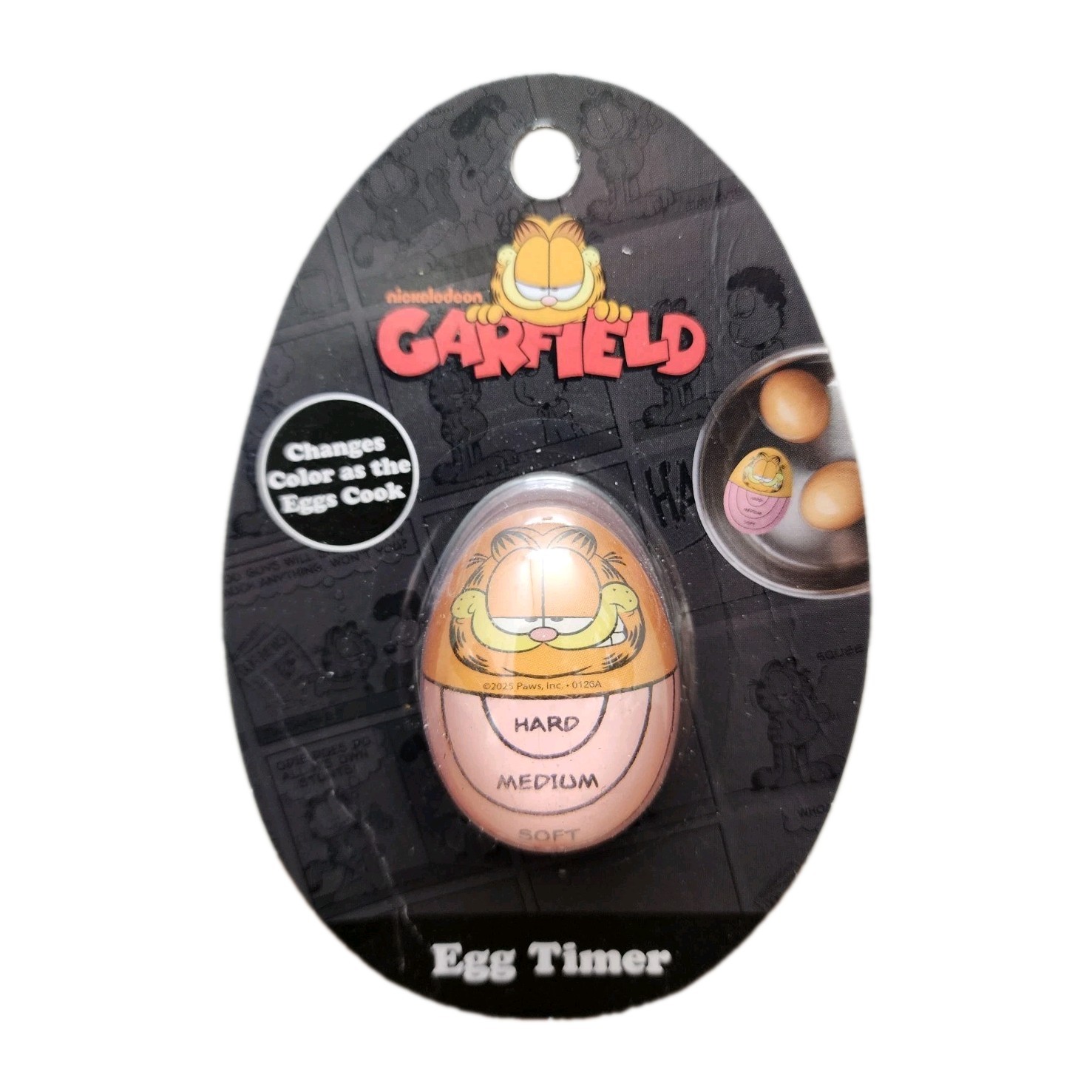 Nickelodeon Garfield Home Kitchen Color Changing Graphic Egg Timer NEW