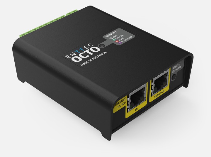 ENTTEC 71521 Octo MK2 16-Universe DIN Rail LED Pixel Controller