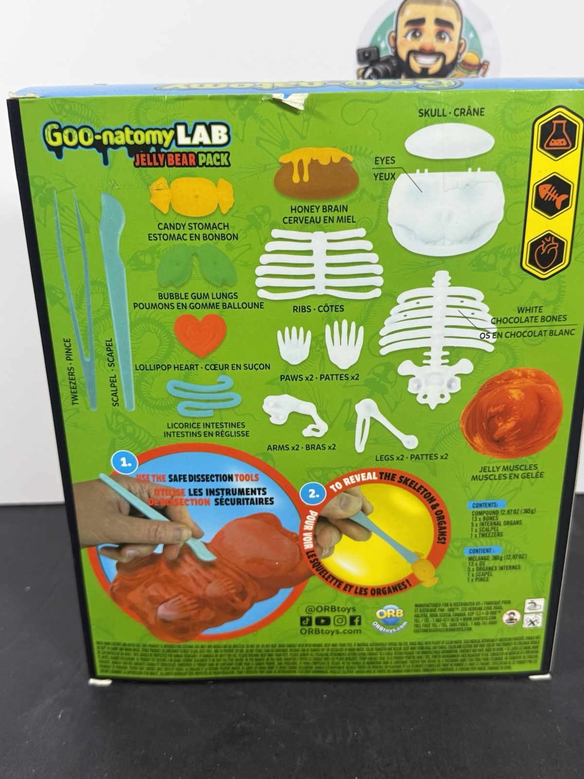 ORB Goo-natomy LAB Alien Pack Specimen Explorer Kit Educational Toy 6+