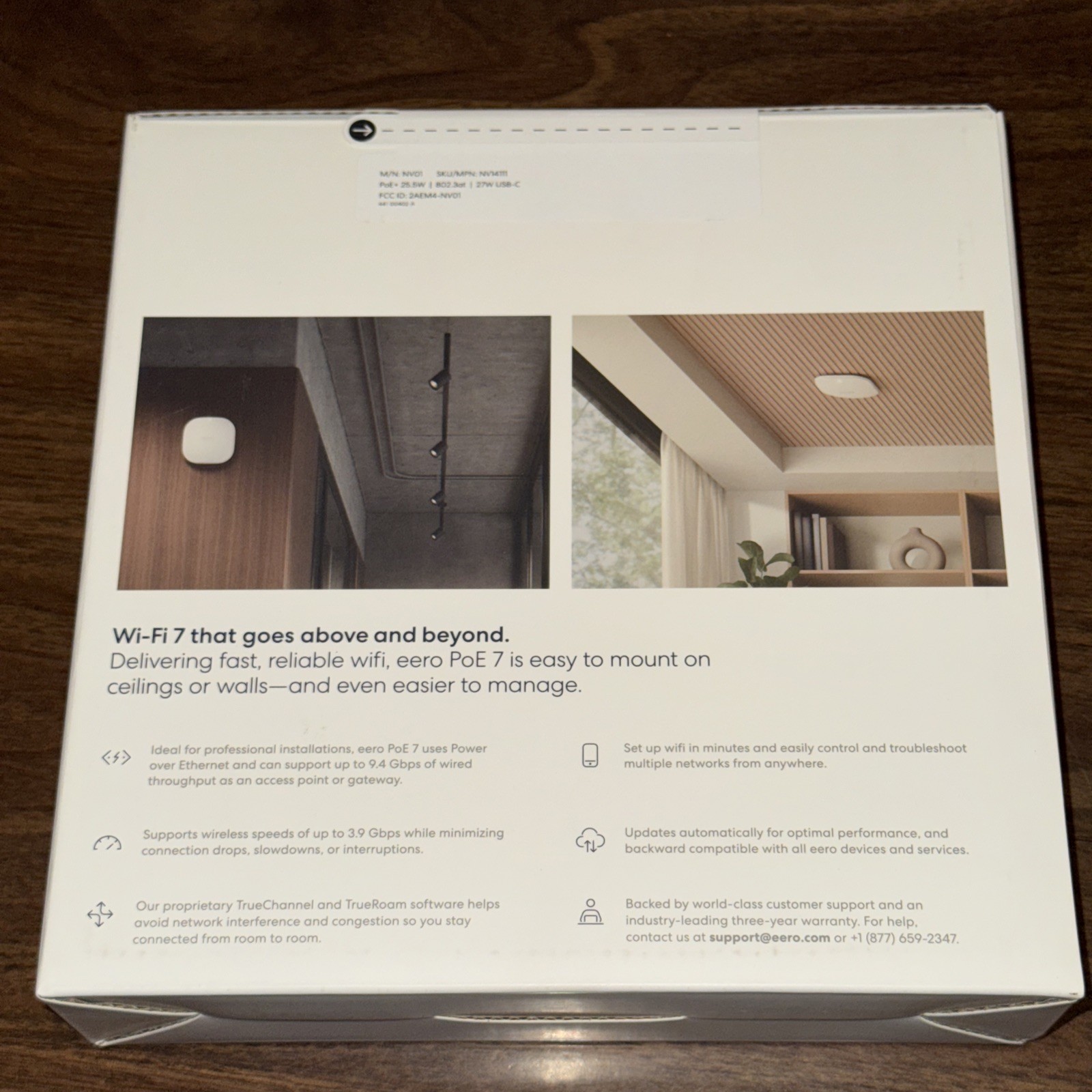 eero PoE 7 Tri-band Wi-Fi 7 Mountable Access Point