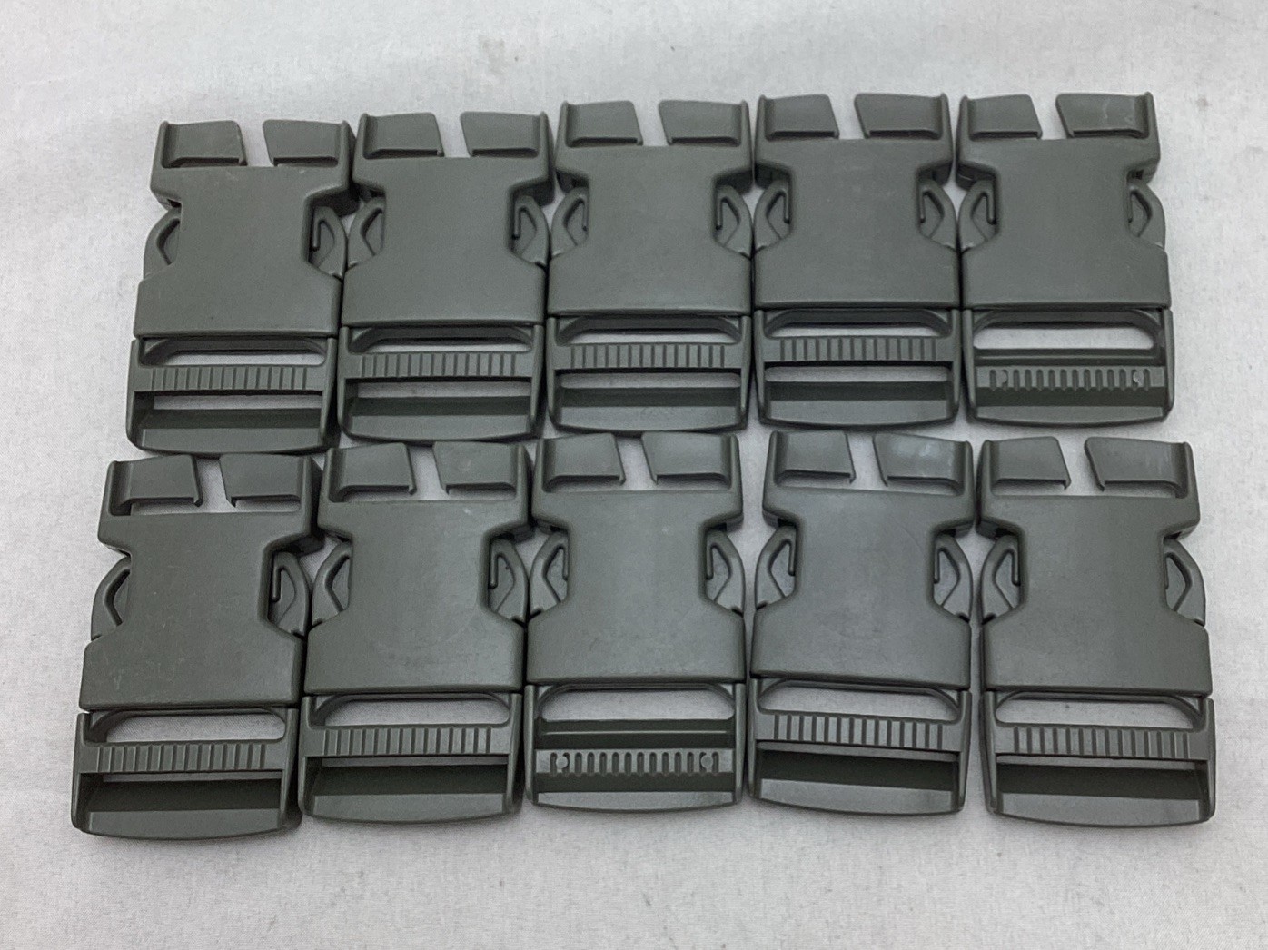 (10 Pk) Foliage Green 1.5" ITW Fastex Nexus Side Release Buckle Made in U.S.A.