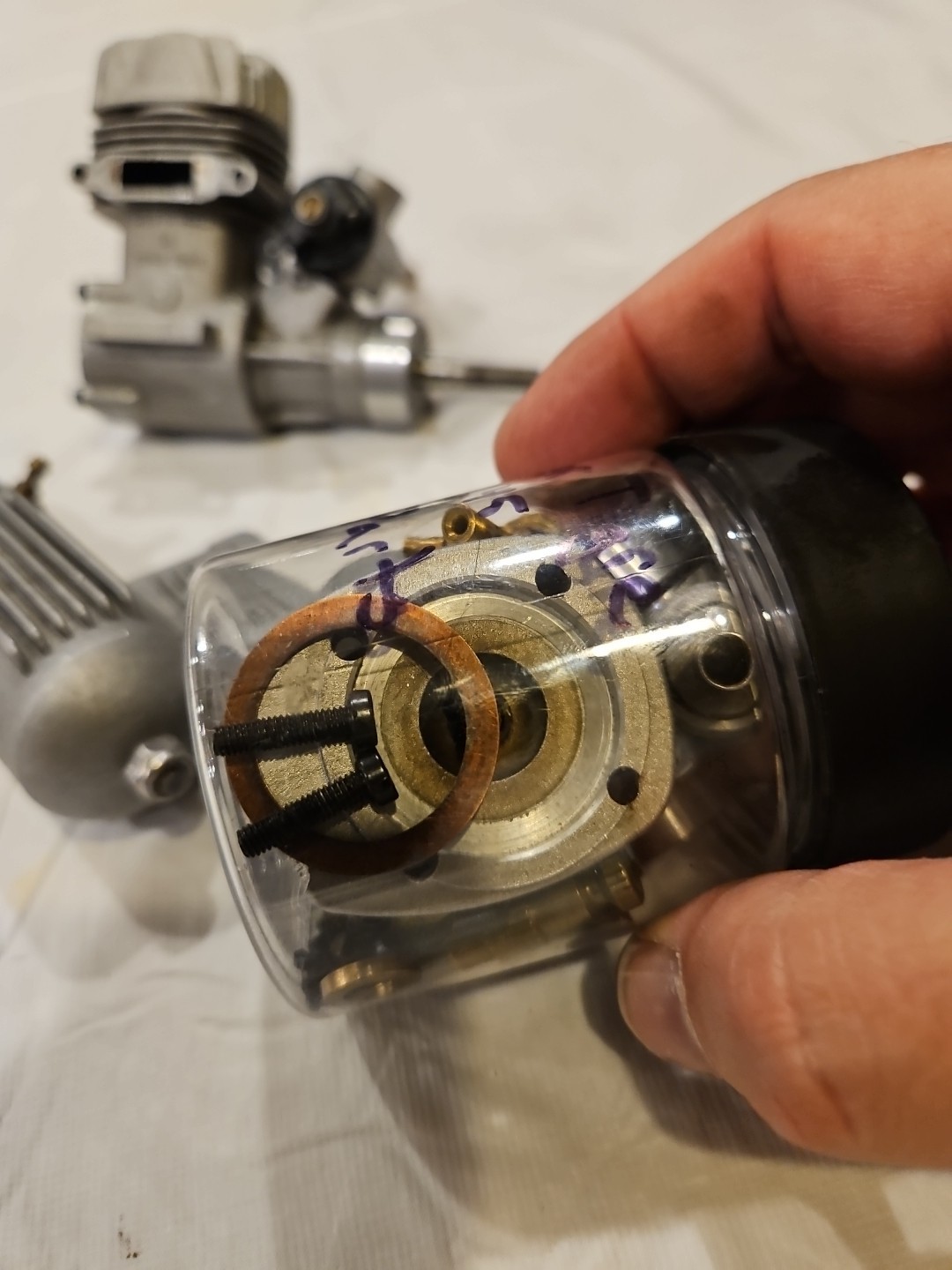 Supertigre 45R/c Model Airplane Engine With Extra Parts