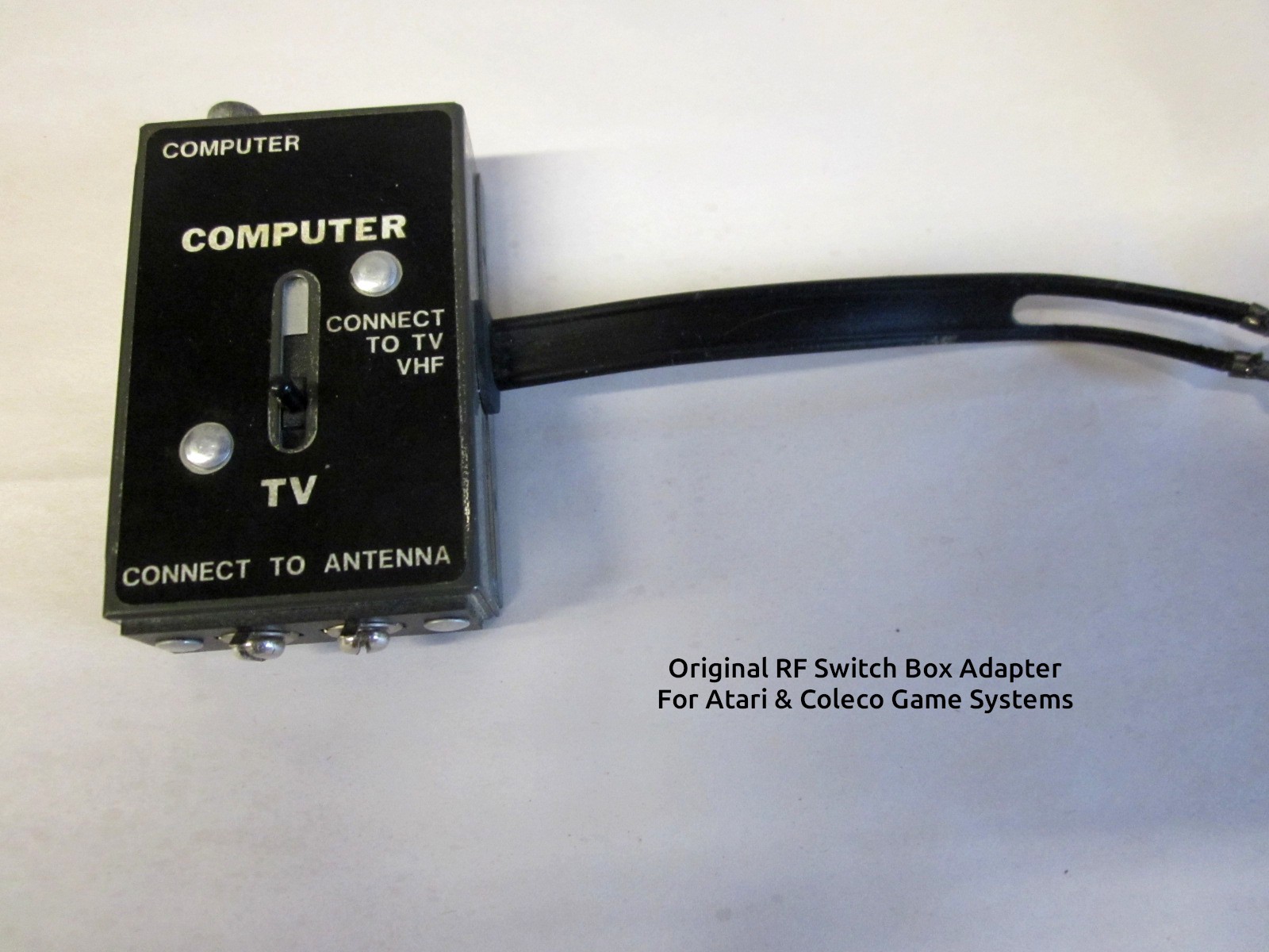 Vintage TV/Game/Computer RF Switch Box Adapter for Atari 2600 | 7800 | Coleco