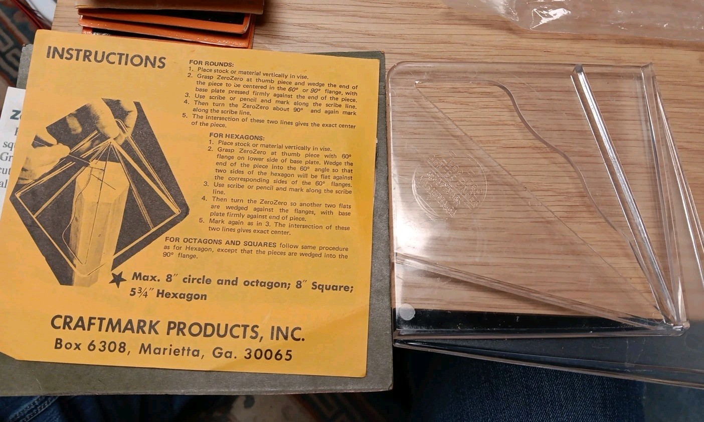 Craftmark Zero Zero Center Finder  /  Circle drawer
