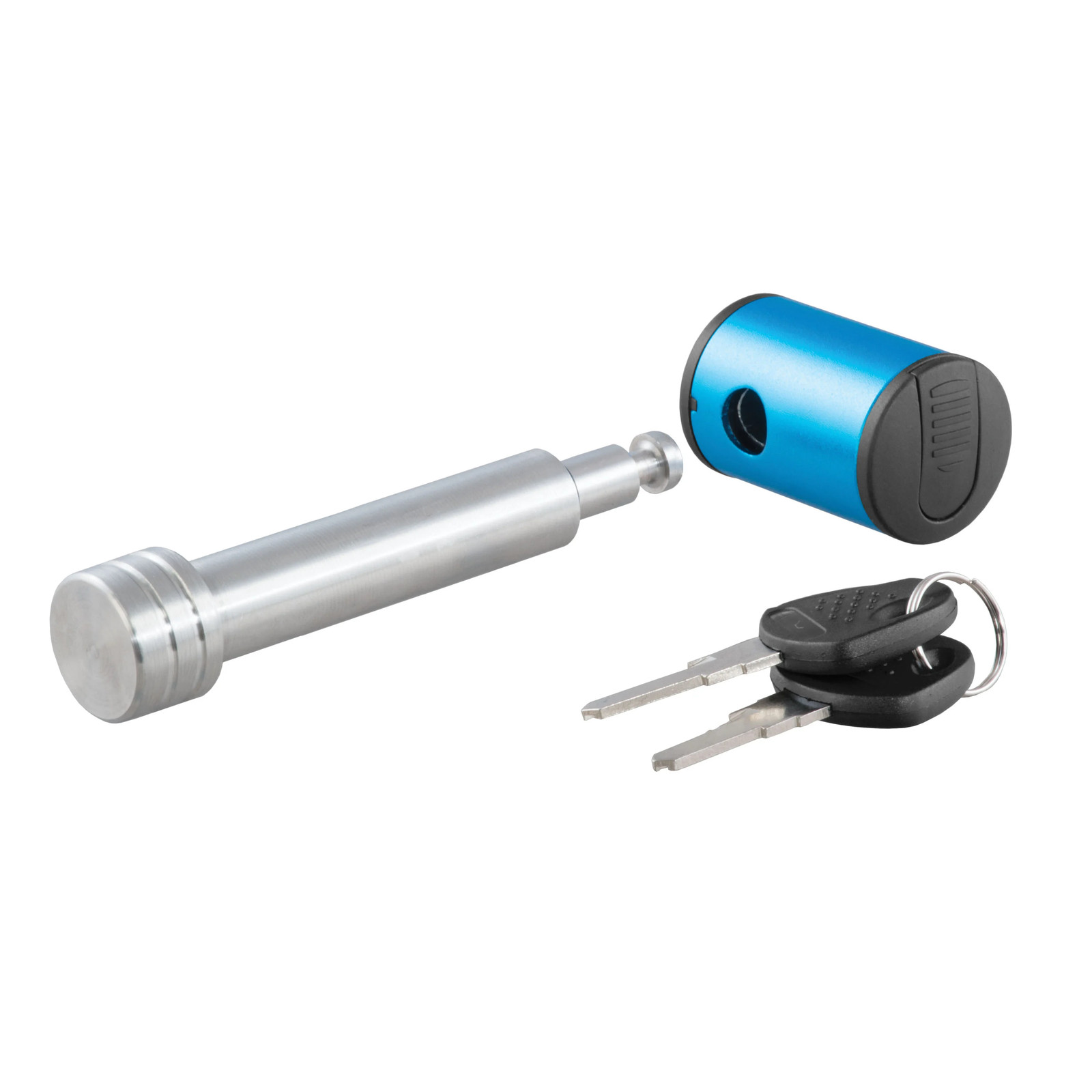 CURT 5/8in Trailer Hitch Lock Right Angle Stainless Fits 2in Receiver - 23502