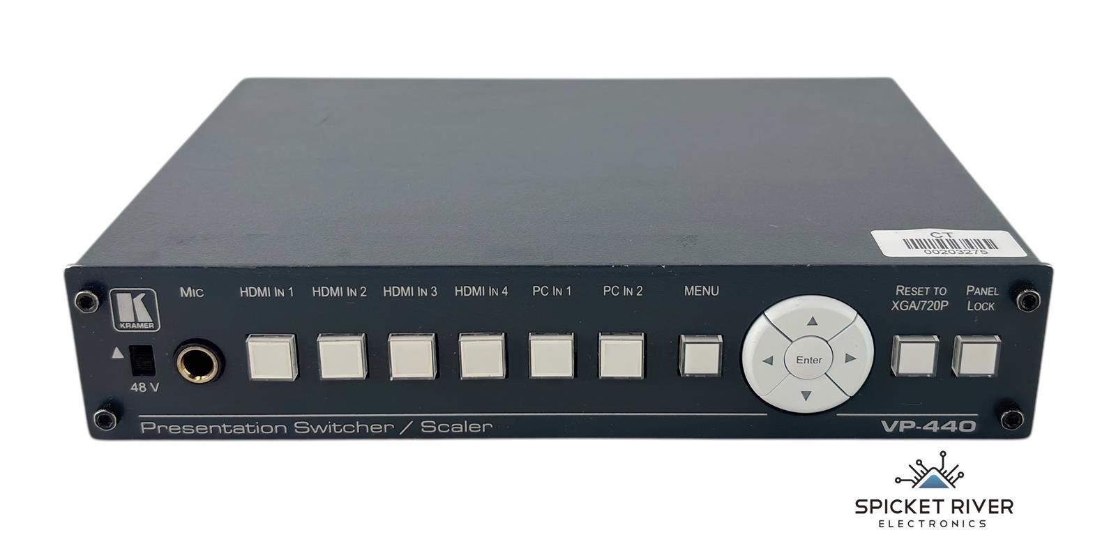 Kramer VP-440 6-Input Presentation Switcher / Video Scaler - No AC