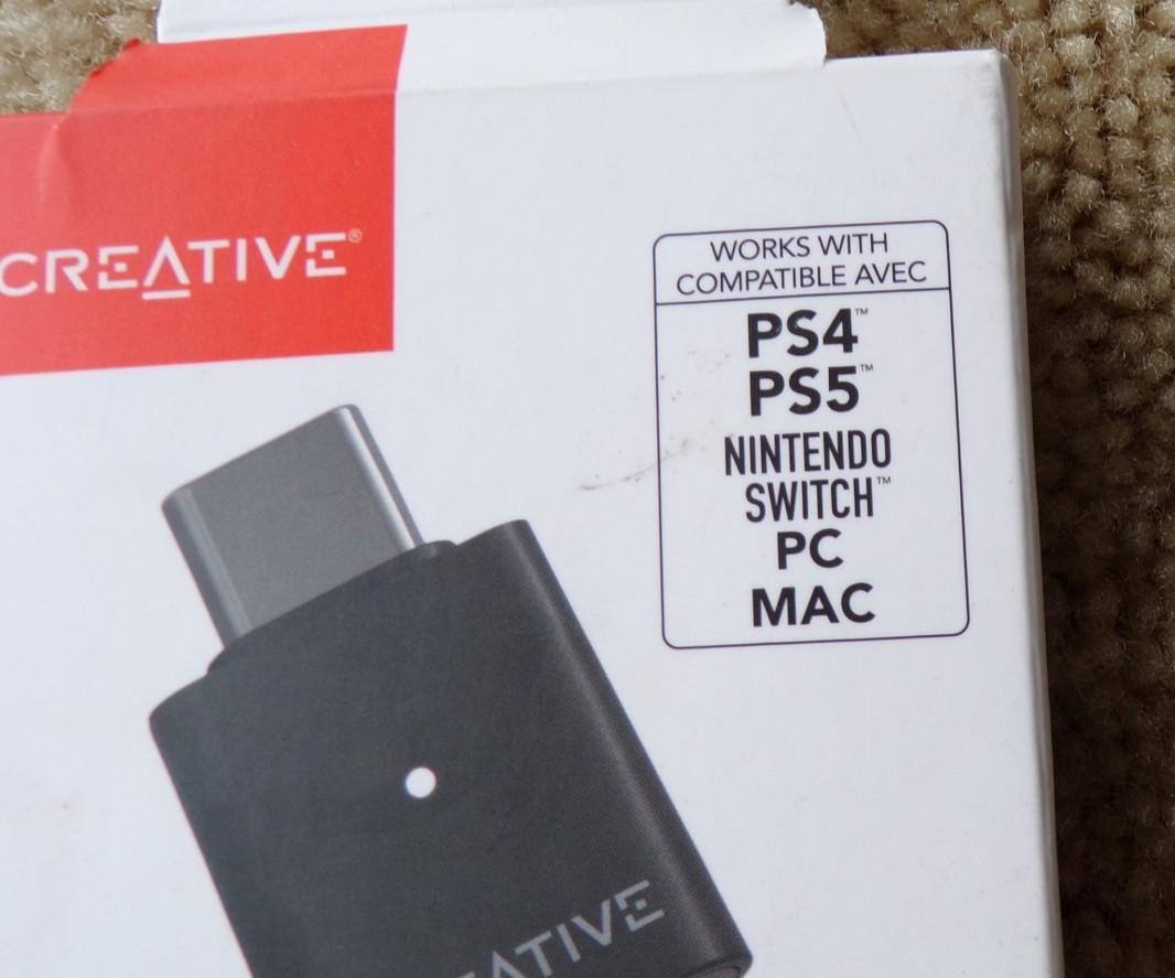 Creative BT-W6 Bluetooth Audio Transmitter for PS4/PS5/Nintendo Switch .... @h24