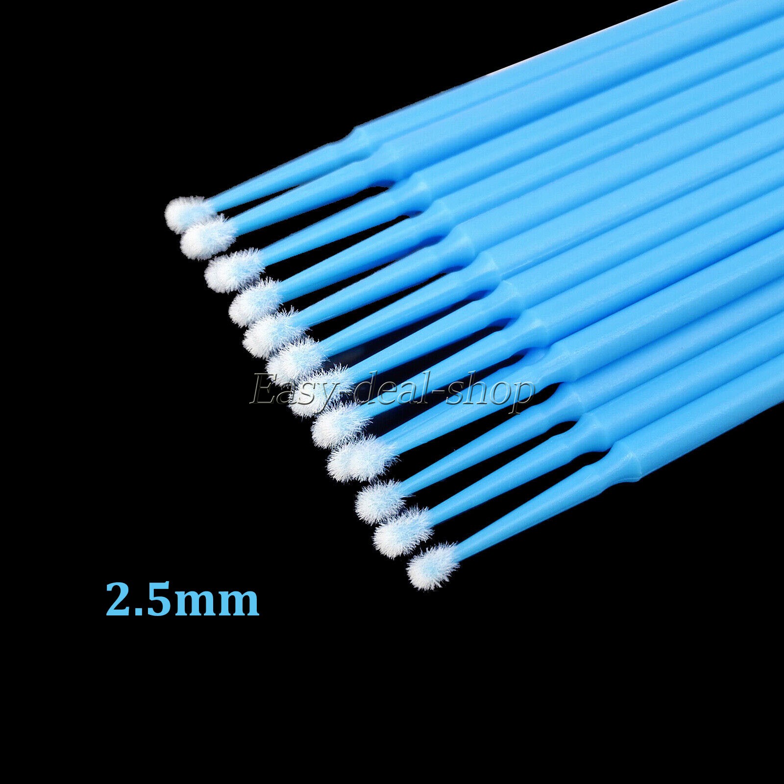 100 Pcs Dental Micro Brush Disposable Materials Tooth Applicators Large 2.5mm