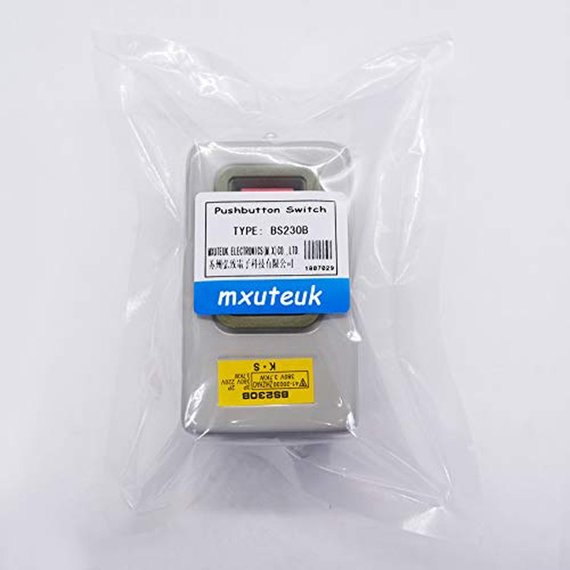 AC 220V/380V Push Button Switch On/Off Start Stop Switch 3 Phase Self Lock Elect