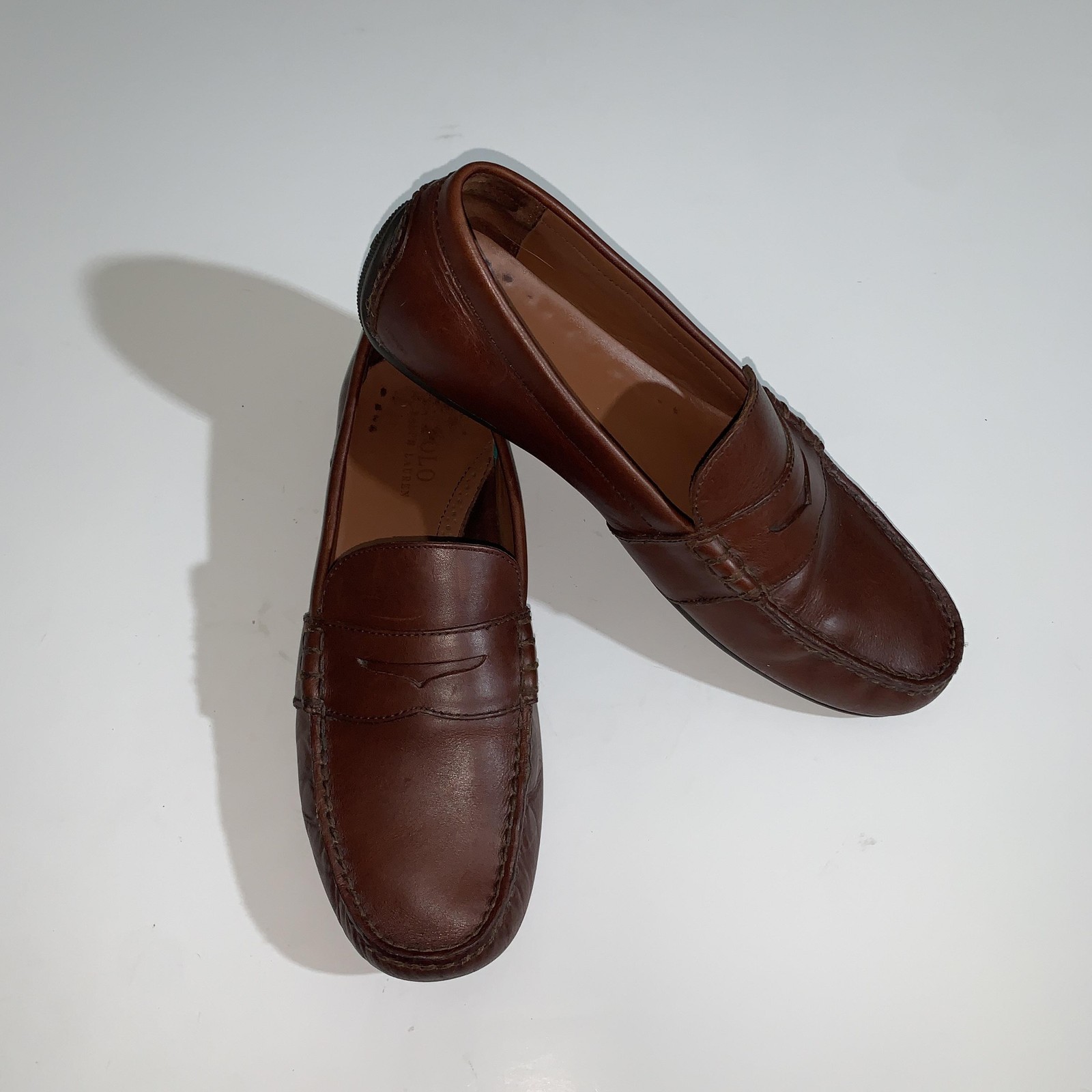 Polo Ralph Lauren Shoes Mens Size 12 Brown Leather Driving Moc Casual Loafers