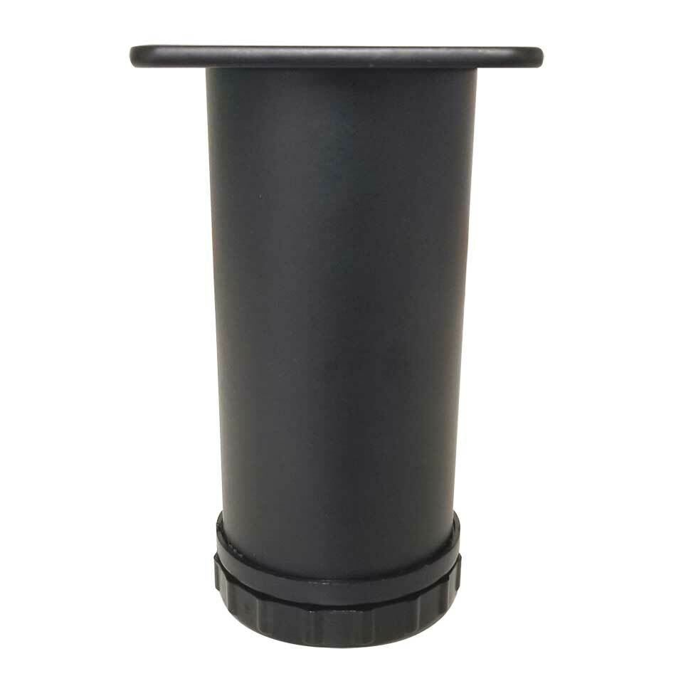 4-1/2" Tall Adjustable Furniture Leg - Black