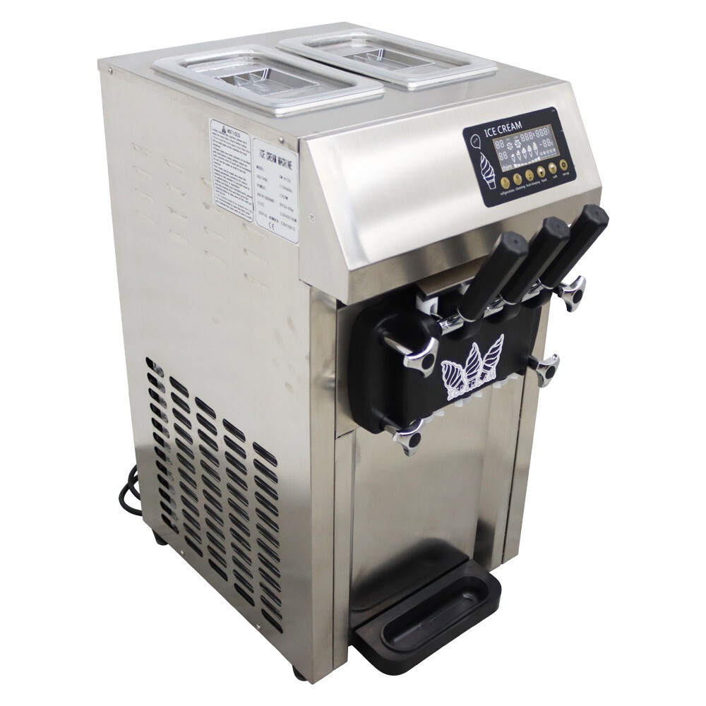 Soft Ice Cream Machine 4LX2 Commercial Ice Cream Machine LED Display Control