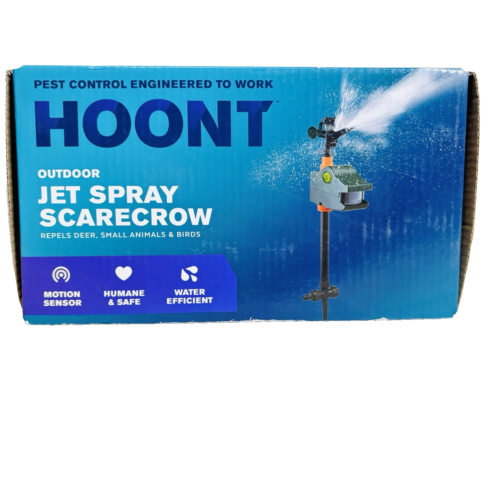 Hoont Motion Activated Jet Spray Scarecrow - Yard Garden Animal Rodent Repellent