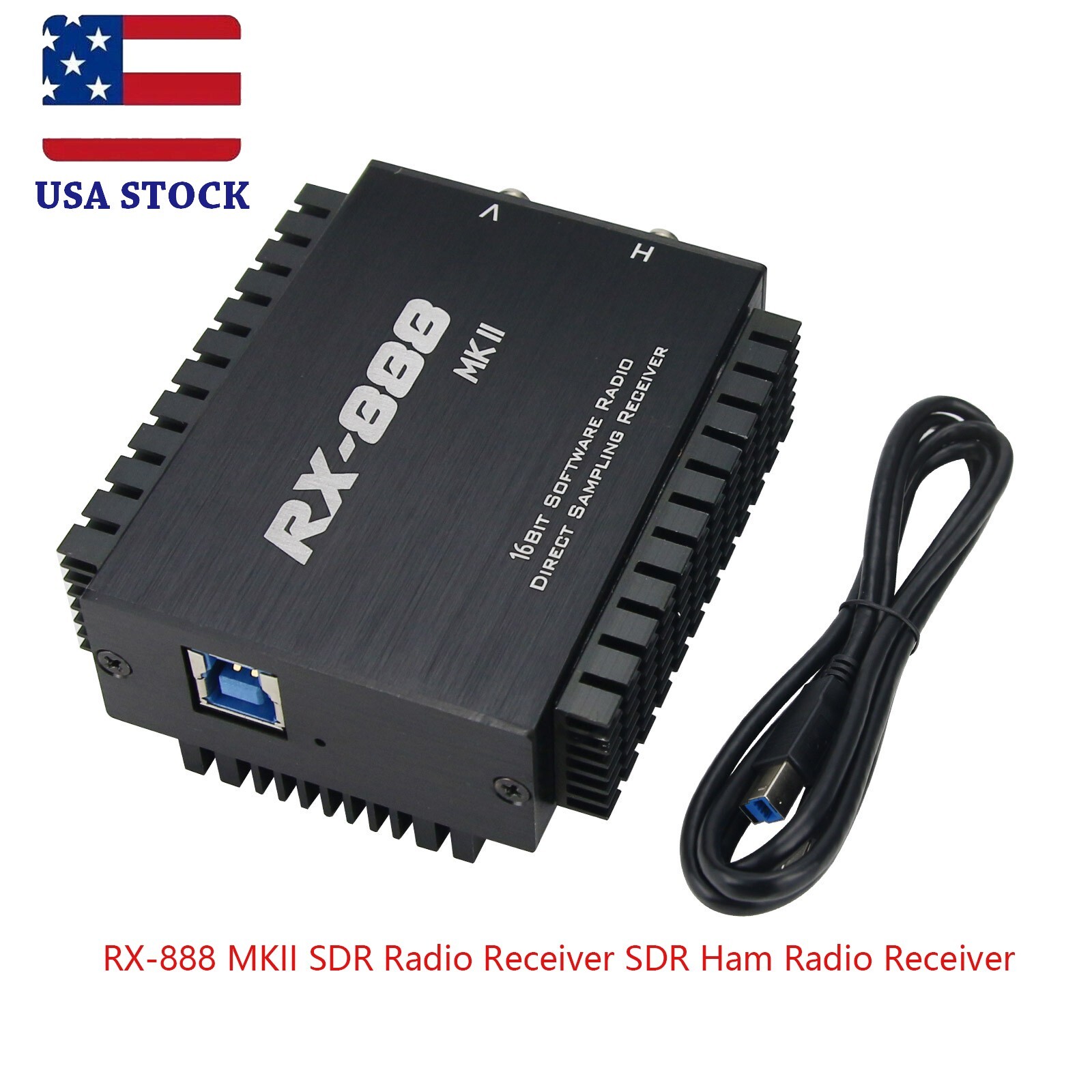 RX-888 MKII SDR Radio Receiver SDR Ham Radio Receiver 16Bit ADC US STOCK