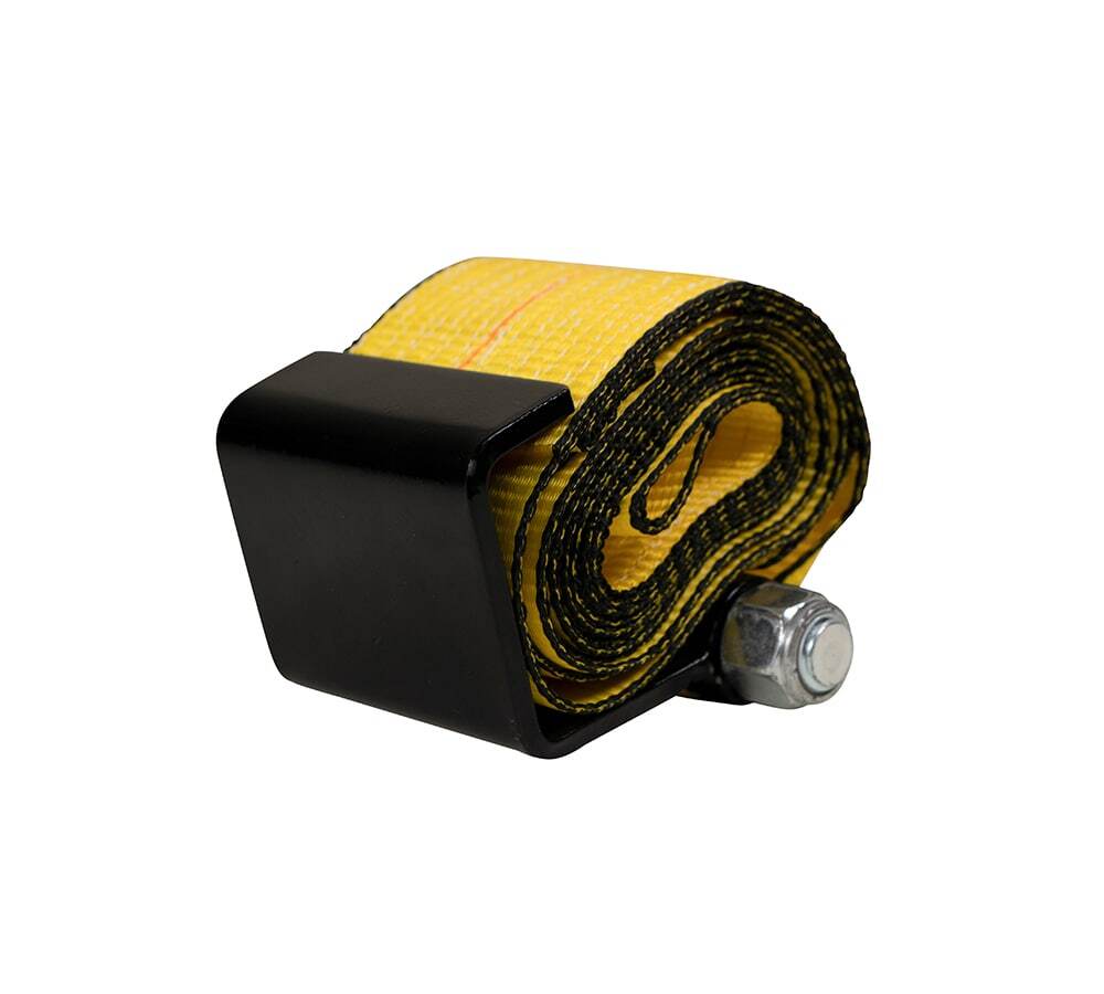 2 Pack 4"x5' Roll Off Container Winch Strap with Flat Hook 5400 # WLL Bolt-On