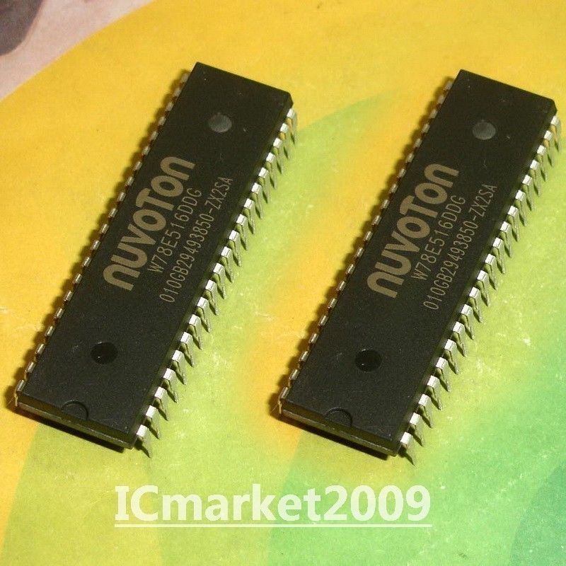 5 PCS W78E516DDG DIP40 W78E516 MICROCONTROLLER NEW